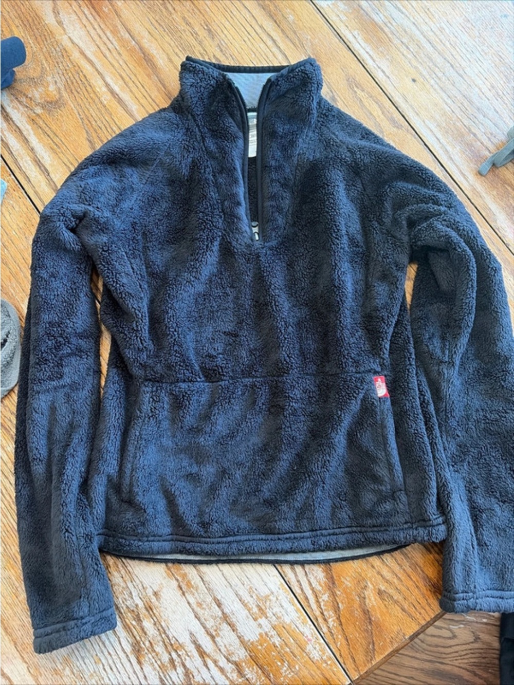The North Face Black Plush Half-Zip Pullover Sweater
